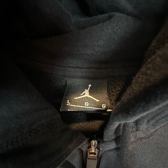 Air Jordan Black Full Zip Hoodie Mens Size Large - Picture 3 of 4